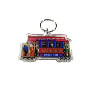 Powell & Hyde San Francisco Cable Car Acrylic Keychain